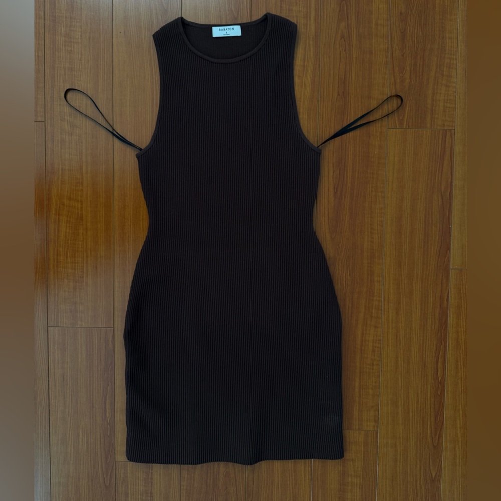 Brown Aritzia Babaton dress